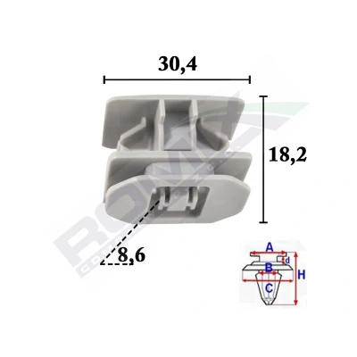 Kuva ROMIX C70619 Suoja /Koristelista FORD: Mondeo 5, KUGA 2