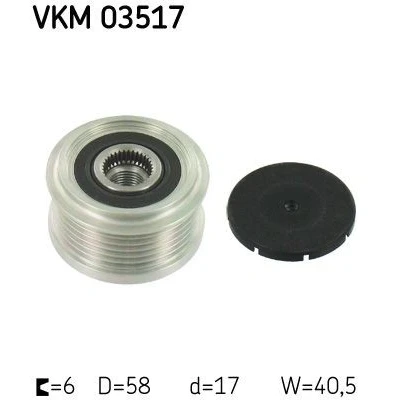 Kuva SKF VKM 03517 Laturin Vapaakytkin 40,5 OPEL: Astra J Hatchback, Sports Tourer