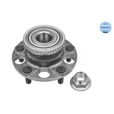 Kuva MEYLE 31 14 752 0005 Pyörännapa 5 114,3 ABS sensorirenkaalla, integroidulla pyöränlaakerilla Asennusmateriaalilla Taka akseli HONDA: CIVIC 9