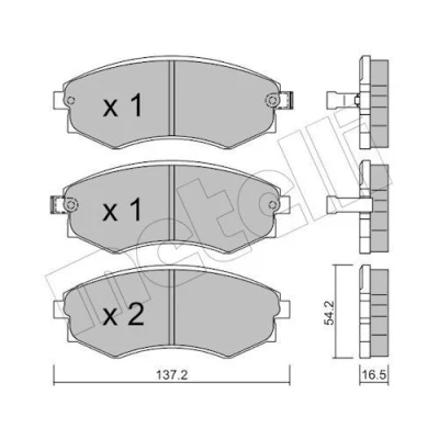 Kuva Jarrupalasarja, levyjarru METELLI 22 0518 0
