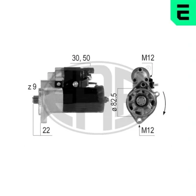 Kuva ERA 220581A Starttimoottori 12 2 9 VOLKSWAGEN: LT 28 35 II Bussi