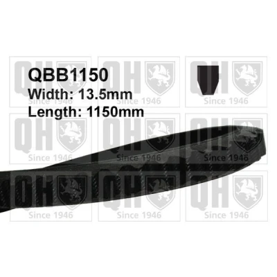 Kuva QUINTON HAZELL QBB1150 Kiilahihnat 13 1150 MITSUBISHI: PAJERO 2, 1, 2 Canvas Top, NISSAN: TERRANO Pick Up, 1