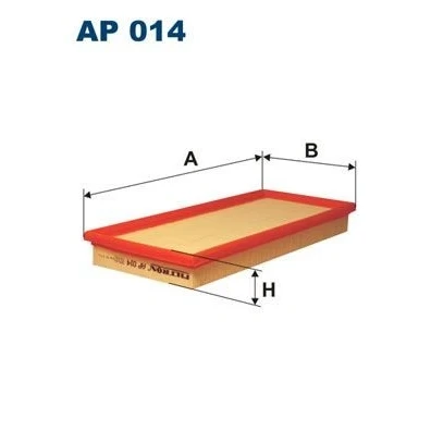 Kuva FILTRON AP 014 Ilmansuodatin 37 140 354 Suodatinpanos