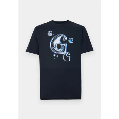 Kuva Carhartt WIP Solar Chrome LOGO Printtipaita, Koko: Large, Dark navy