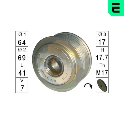 Kuva ERA ZN5607 Laturin Vapaakytkin NISSAN: NP300 Navara Pick up, Pathfinder 3