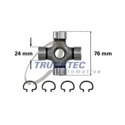 Kuva TRUCKTEC AUTOMOTIVE 02.34.004 Kardaanin Kuminivel MERCEDES BENZ: W124 Sedan, Farmari, Coupe