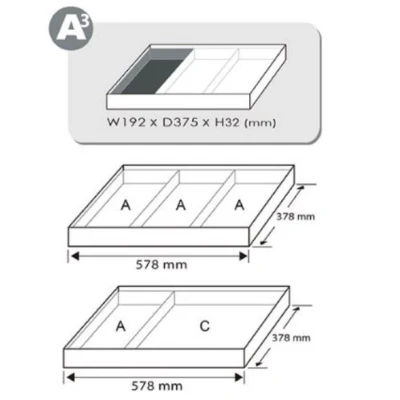 Kuva TOPTUL GEA0909 Ruuvimeisselisarja 9 Muovi Ura kanta, Ristipää (PH) SL6.5, SL3, SL4, SL5.5, PH1, PH2, PH3 Työkalumoduli (polyuretaani kevyt vaahto)