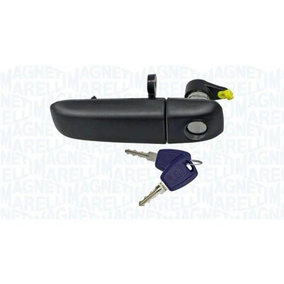 Kuva MAGNETI MARELLI 350105011700 Ovenkahva Eteen, vasen Sulkusylinterillä Musta Ei pinnoitetta FIAT: Panda II Hatchback