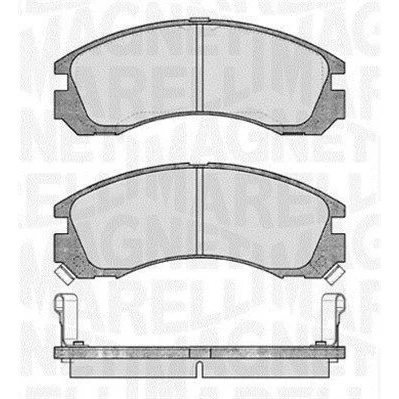 Kuva MAGNETI MARELLI 363916060339 Jarrupalat akustisella kulumavaroittimella MITSUBISHI: Outlander 3, 2 SUV, PAJERO 2, CHEVROLET: Captiva
