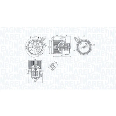 Kuva MAGNETI MARELLI 069412247010 Sähkömoottori, Sisätilanpuhallin 12