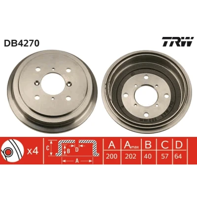 Kuva TRW DB4270 Jarrurumpu
