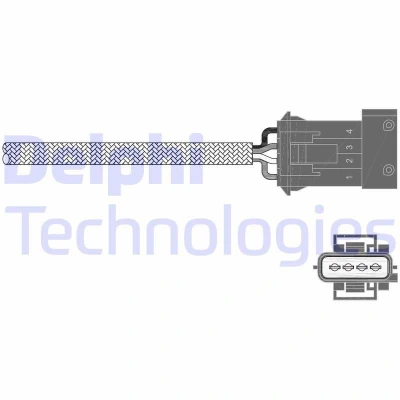 Kuva DELPHI ES20341 12B1 Lambda Anturi Planarsondi, Lämmitetty VOLVO: V70 I, XC70 I Cross Country, C70 Cabriolet