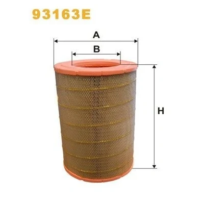 Kuva WIX FILTERS 93163E Ilmansuodatin 464 313 Suodatinpanos RENAULT TRUCKS: Midlum