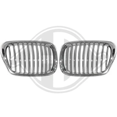 Kuva DIEDERICHS HD Tuning 1223240 Etusäleikkö Molemminpuolin Musta, Kromi BMW: 5 Sedan, Touring