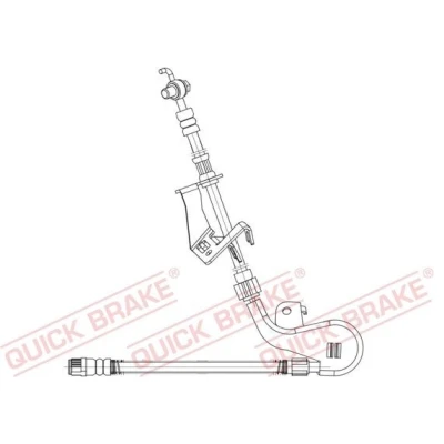 Kuva QUICK BRAKE 58.887X Jarruletku 223, 320 M10x1 CITROËN: C5 3, PEUGEOT: 407 SW, Sedan