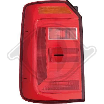 Kuva DIEDERICHS 2297691 Takavalot Vasen Punainen Ilman lampun kantaa VOLKSWAGEN: CADDY 4 Kombi