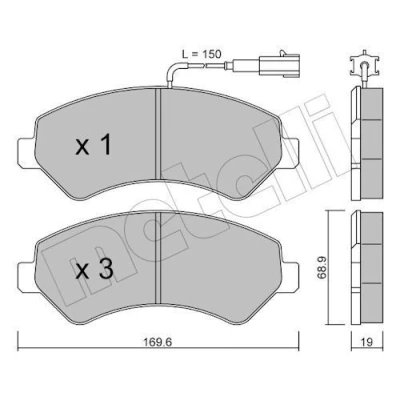 Kuva Jarrupalasarja, levyjarru METELLI 22 0709 0
