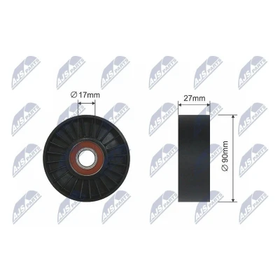 Kuva Kiristysrulla, kiilahihna JEEP COMMANDER, GRAND CHEROKEE II, III OE 53030958, 53030958AB, 53030958AC