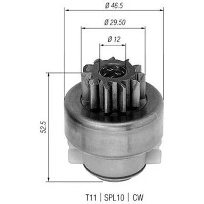 Kuva MAGNETI MARELLI 940113020283 Hammaspyörä, käynnistys