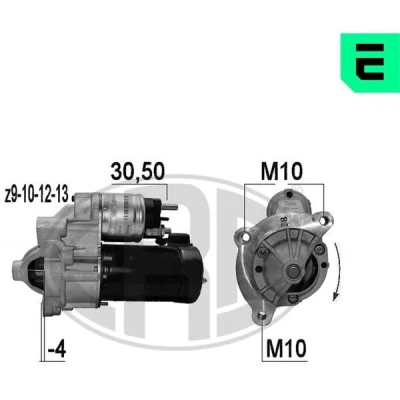 Kuva Käynnistin CITROËN, FIAT, LANCIA, PEUGEOT OE 1342792080, 5802 CY, W5