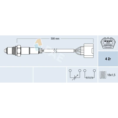 Kuva Lambda sondi RENAULT LAGUNA III, Grandtour III OE 82 00 761 588, 8200761588