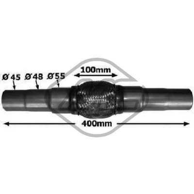 Kuva Joustoputki, pakoputkisto Metalcaucho 02046