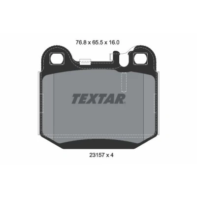 Kuva TEXTAR 2315702 Jarrupalat Kulumisenilmaisemelle MERCEDES BENZ: ML sarja, MASERATI: QUATTROPORTE 5