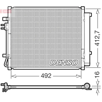 Kuva Lauhdutin, ilmastointilaite DENSO DCN43015
