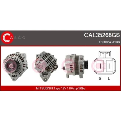 Kuva CASCO CAL15418GS Laturi 12V 140A AUDI: A4 B8 Avant, A5 Sportback, Coupe
