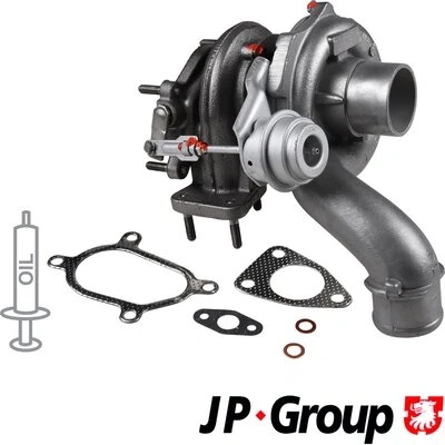 Kuva JP GROUP 1217402800 Turboahdin Pakokaasuahdin sis. tiivistesarjan RENAULT: TRAFIC 2 Kasten, OPEL: Vivaro A Van, NISSAN: Primastar Bussi