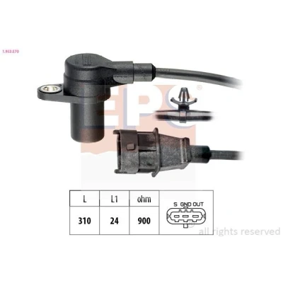Kuva EPS 1.953.570 Kampiakselin Asentotunnistin Made in Italy OE Equivalent HYUNDAI: Getz, H 1 Cargo, KIA: Picanto I, RIO 3