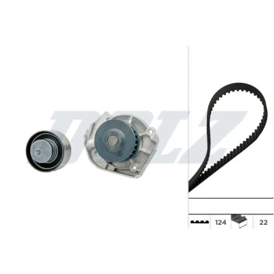 Kuva Vesipumppu + jakohihnasarja FIAT BRAVA, BRAVO I, MAREA, MAREA Weekend, PUNTO, PUNTO Cabriolet, LANCIA Y OE