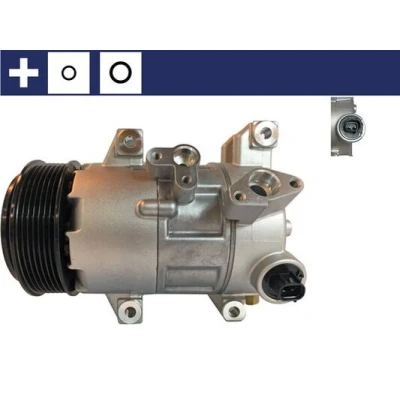 Kuva MAHLE ORIGINAL ACP 975 000S Ilmastoinnin Kompressori 5SE12C 12 PAG 46 R 134a Tiivisterenkaalla TOYOTA: Avensis III Farmari, Verso, RAV4 SUV