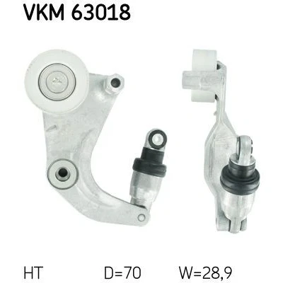 Kuva SKF VKM 63018 Kiristysrulla HONDA: CIVIC 8 Hatchback,