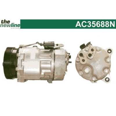 Kuva The NewLine AC35688N Ilmastoinnin Kompressori DCW17 VOLKSWAGEN: Golf 4, 4 Variant, AUDI: A3 Hatchback