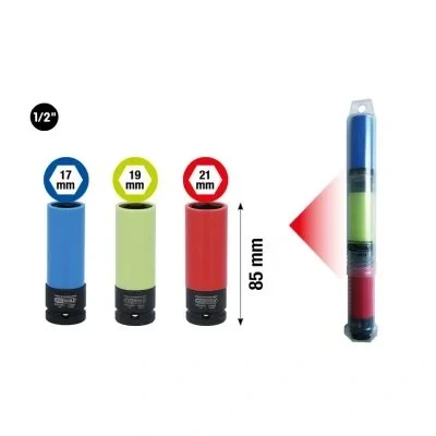 Kuva KS TOOLS 515.0875 Voimahylsy 12,5 (1/2&quot;)mm (tuumaa) Kuusikulma