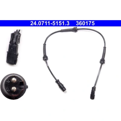 Kuva ATE 24.0711 5151.3 ABS Anturi 485 RENAULT: SCENIC 2, MEGANE 2 Stufenheck, Kombi