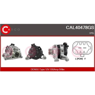 Kuva CASCO CAL30170AS Laturi 12V 140A OPEL: Vectra C CC, Caravan, Zafira B, ALFA ROMEO: 159 Sedan, 156 Sportwagon