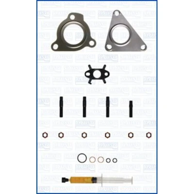 Kuva AJUSA JTC11037 Asennussarja Turboahdin syringe with oil Tiivisteillä asennusohjeella VOLVO: S40 I, V40 Farmari, RENAULT: LAGUNA 2 Grandtour