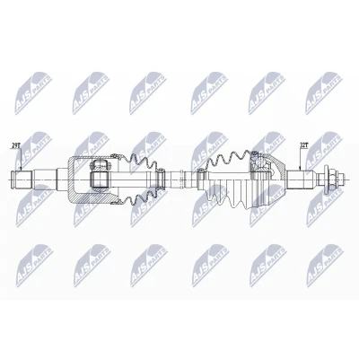 Kuva NTY NPW CH 108 Vetoakseli
