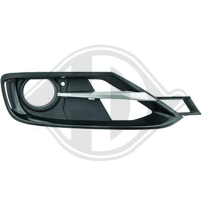 Kuva DIEDERICHS 1217147 Puskurin Ritilä suojuksella, sumuvalonheitin reikä/reiät sumuvaloille Vasen BMW: 3 Sedan, Touring