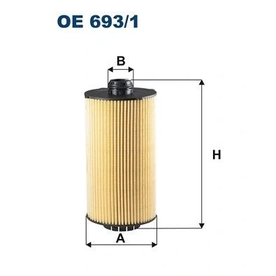 Kuva FILTRON OE 693/1 Öljynsuodatin Suodatinpanos