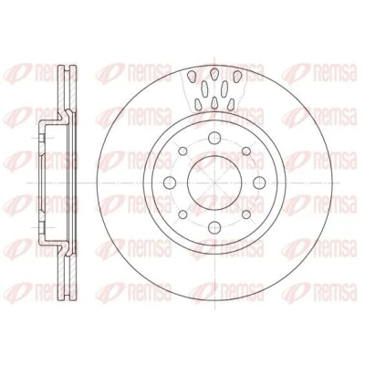 Kuva REMSA 6189.10 Jarrulevyt Etuakseli 257, 257 20 4 Tuuletettu FIAT: Punto II Hatchback, BRAVO 2, Linea, ALFA ROMEO: 145