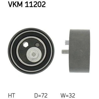 Kuva SKF VKM 11202 Kiristysrulla, Hammashihnat Kiinnitysmateriaalilla VOLKSWAGEN: Passat B5 GP Variant, Sedan, Variant