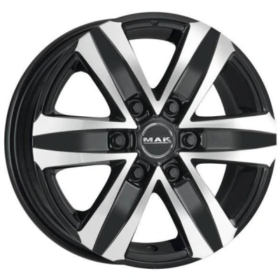 Kuva MAK Stone6 T Black Machined Face 7.5x17 6/130 ET60 B84.1 Alumiinivanteet
