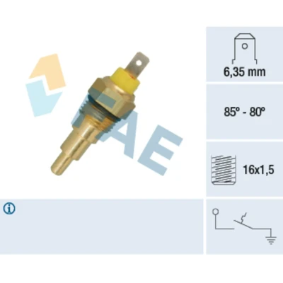 Kuva FAE 37630 Lämpökytkin Jäähdyttimen Puhallin M 16x1,5