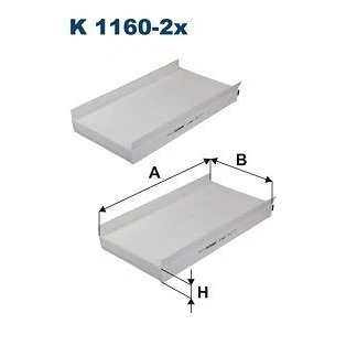 Kuva Raitisilmasuodatin FILTRON K1160 2x
