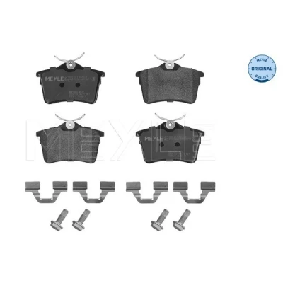 Kuva MEYLE 025 247 6516/W Jarrupalat ORIGINAL Quality Taka akseli Ilman kulumisenilmaisinta Huudonvaimennuspellillä PEUGEOT: 308 I SW, Hatchback