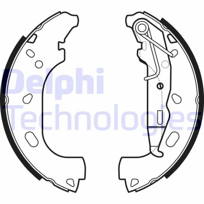 Kuva DELPHI LS2167 Jarrukengät 230mm 42mm OPEL: Astra H Hatchback