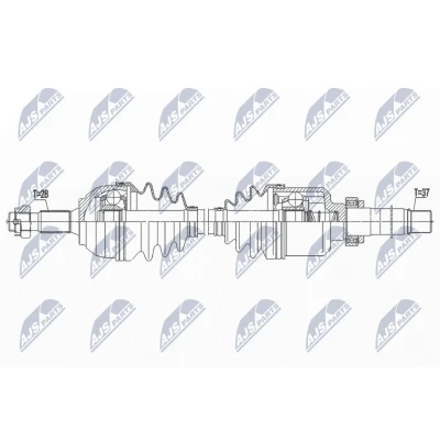 Kuva Vetoakseli Citroen C ELYSEE (dd_), Etuakseli, oikea CITROËN OE 3273ZE, 3273ZF